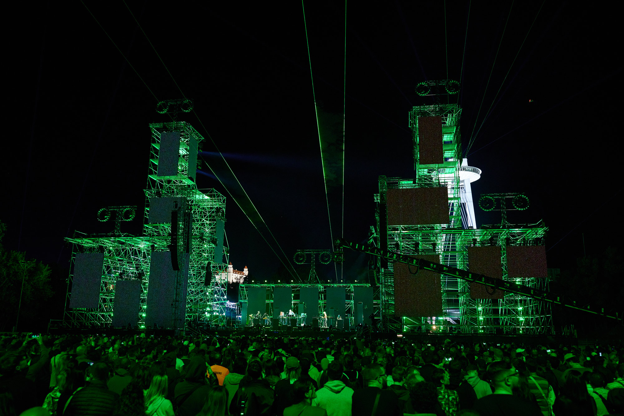 Jean-Michel Jarre live, lighting by Placing Shadows
