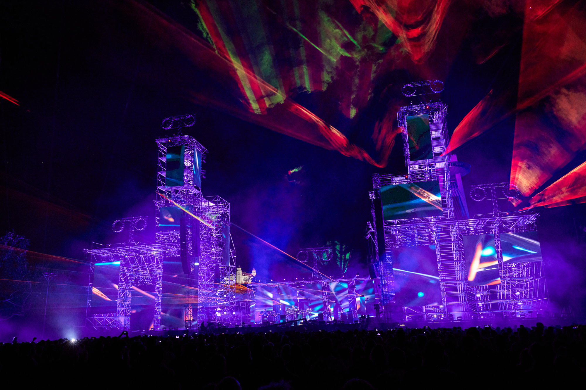 Jean-Michel Jarre live, lighting by Placing Shadows